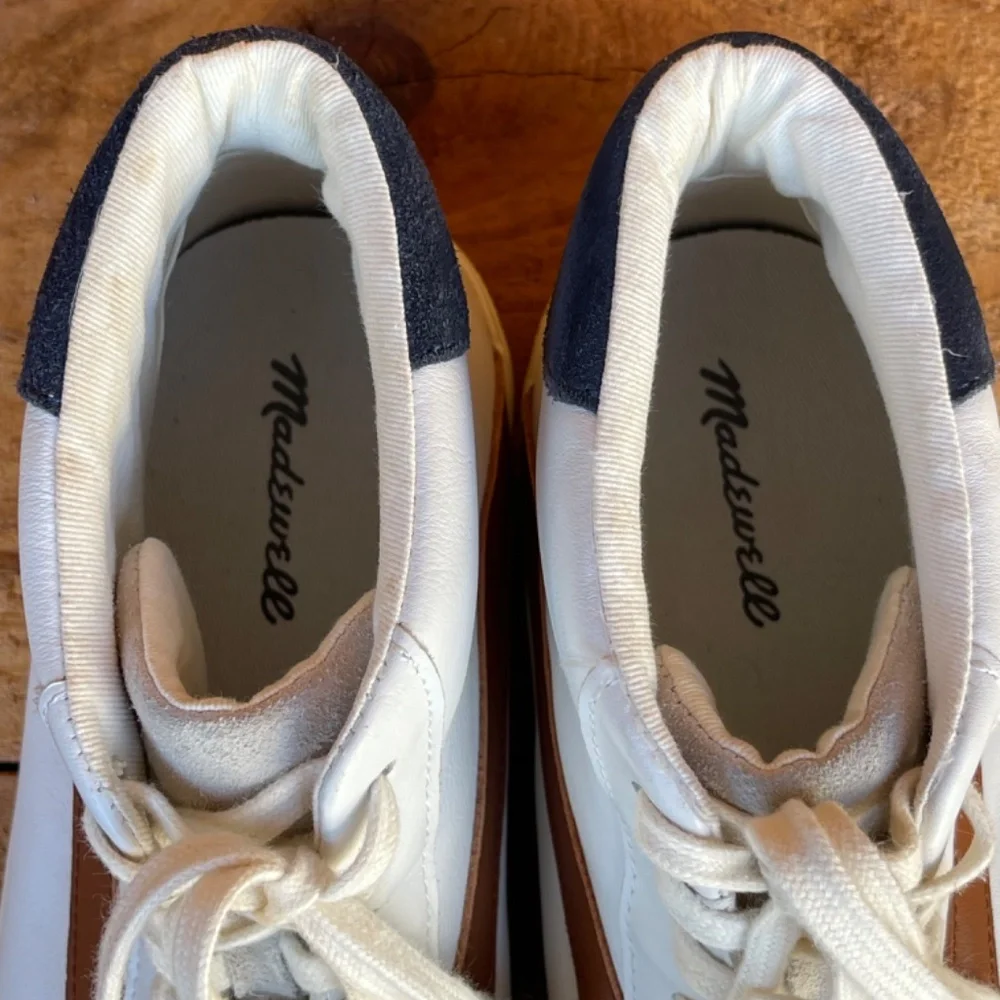 Madewell Sidewalk Colorblock Leather Hightop Sneakers Womens 9M Mens 7.5M - Picture 8 of 11